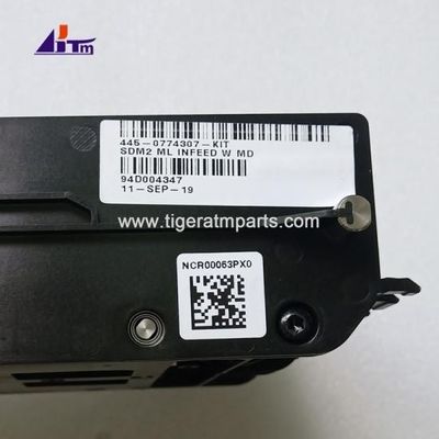 445-0774307 4450774307 NCR SDM2 Min Long Infeed Dengan Metal DE ATM Parts