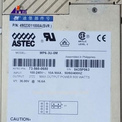 Bagian mesin ATM Diebold BCRM Pasokan listrik 600W 49023011000A