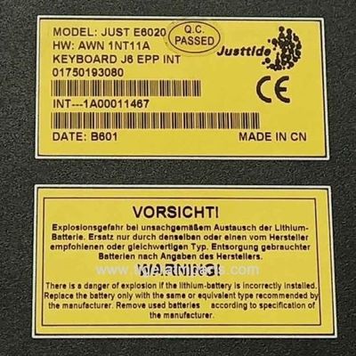 1750193080 01750193080 Wincor Nixdorf EPP J6 Keyboard Suku Cadang ATM